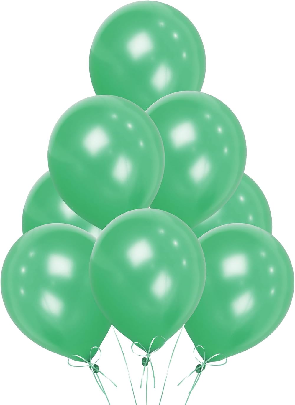 SHATCHI Green Balloons 10 Pack 12 Inch Thick Latex Biodegradable