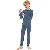 Iguana Unisex Kids 100% Merino Wool Base Layer Set Thermal Underwear Sets for Girls and Boys