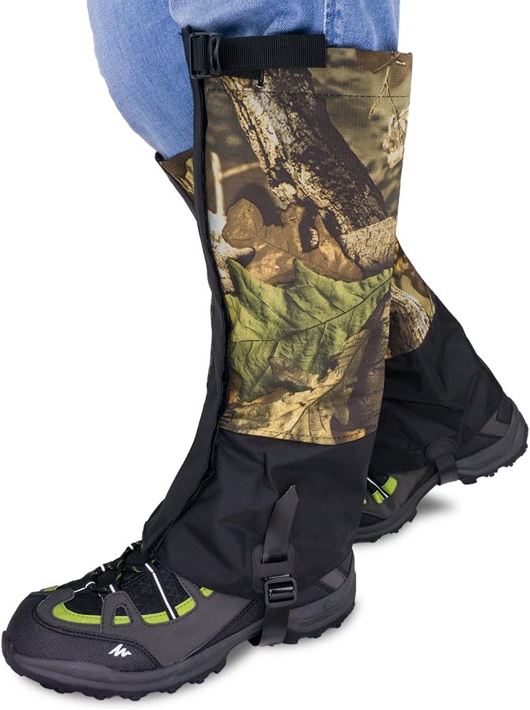 Leg Gaiters for Boots - Waterproof Hiking Climbing Hunting Snow High Leg Gaiters(Men and Women)