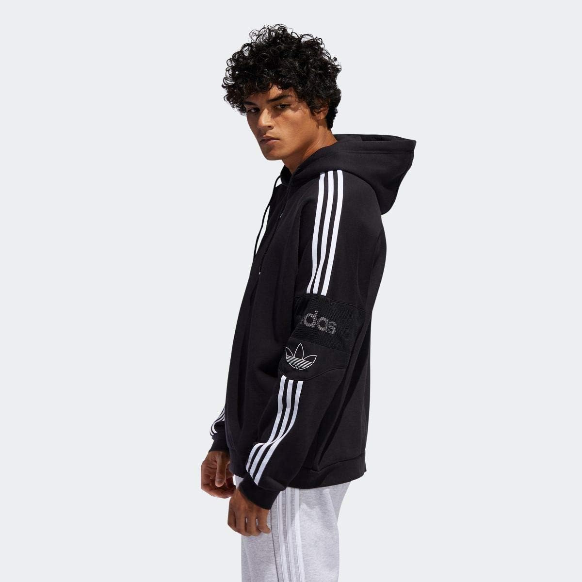 adidas team signature trefoil hoodie