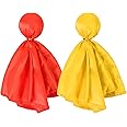 MIDELONG 2 Pcs Penalty Flag Football Flags, Challenge Flag Referee Flag Tossing Flags Sports Fan Set for Football Games Party Accessory (1 Red, 1 Yellow)