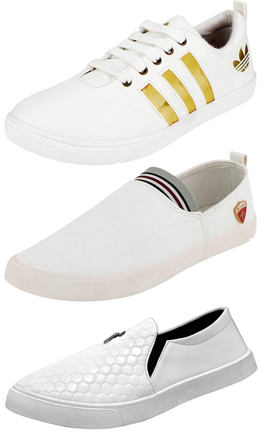 maddy combo pack of 3 sneaker shoes in various sizes