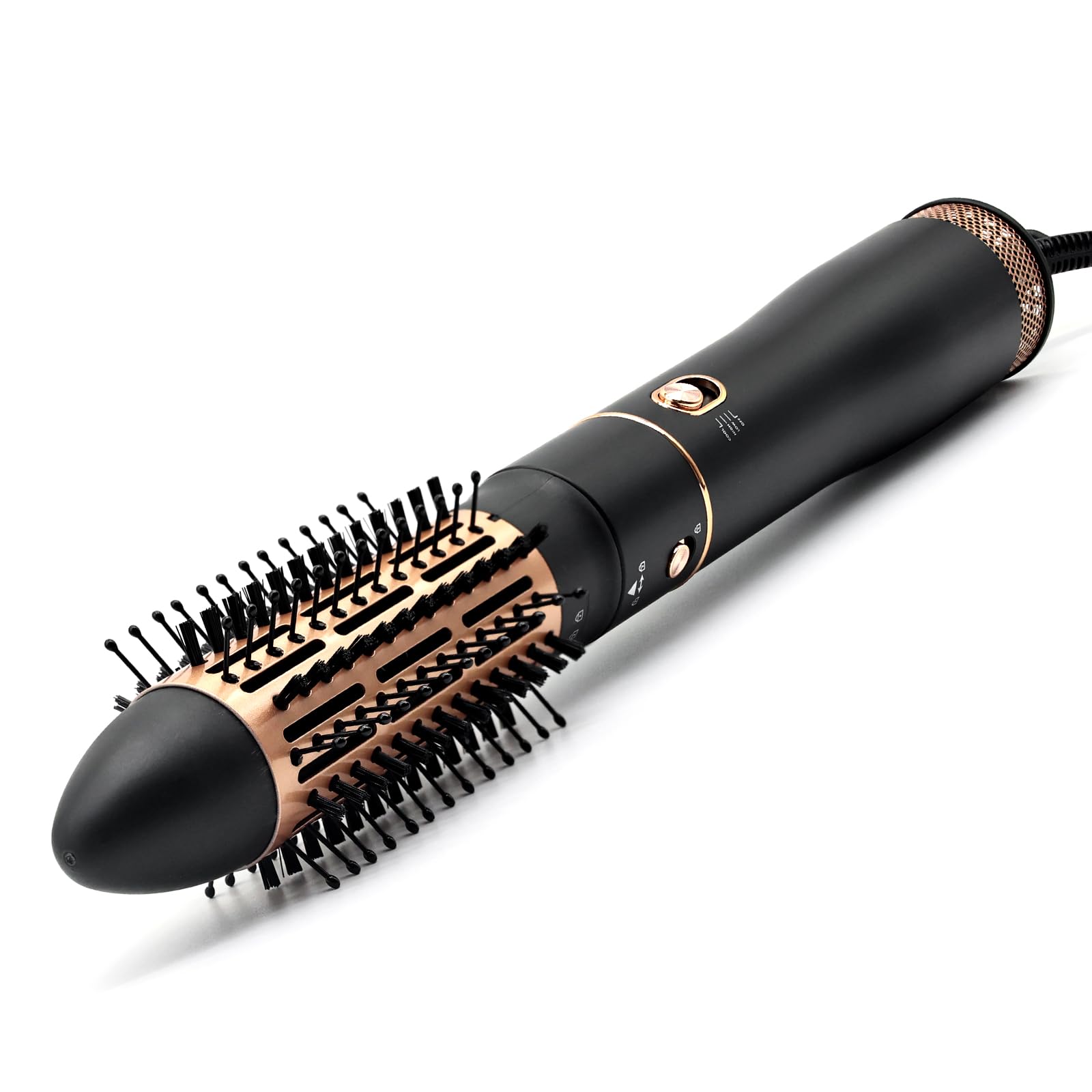 Photo 1 of Round Hair Blow Dryer Brush - 1.6 Inch Round Ceramic Barrel Hair Dryer Brush for Short/Middle Hair, One Step Hair Drying, Volumizing, Straightening and Styling, Negative Ionic Curls Hot Air Brush