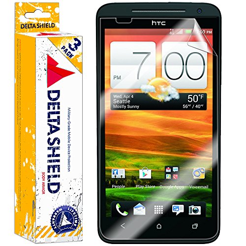 [3-PACK] DeltaShield BodyArmor – HTC EVO 4G LTE Screen Protector – Premium HD Ultra-Clear Cover Shield with Lifetime Warranty Replacements – Anti-Bubble & Anti-Fingerprint Military-Grade Film