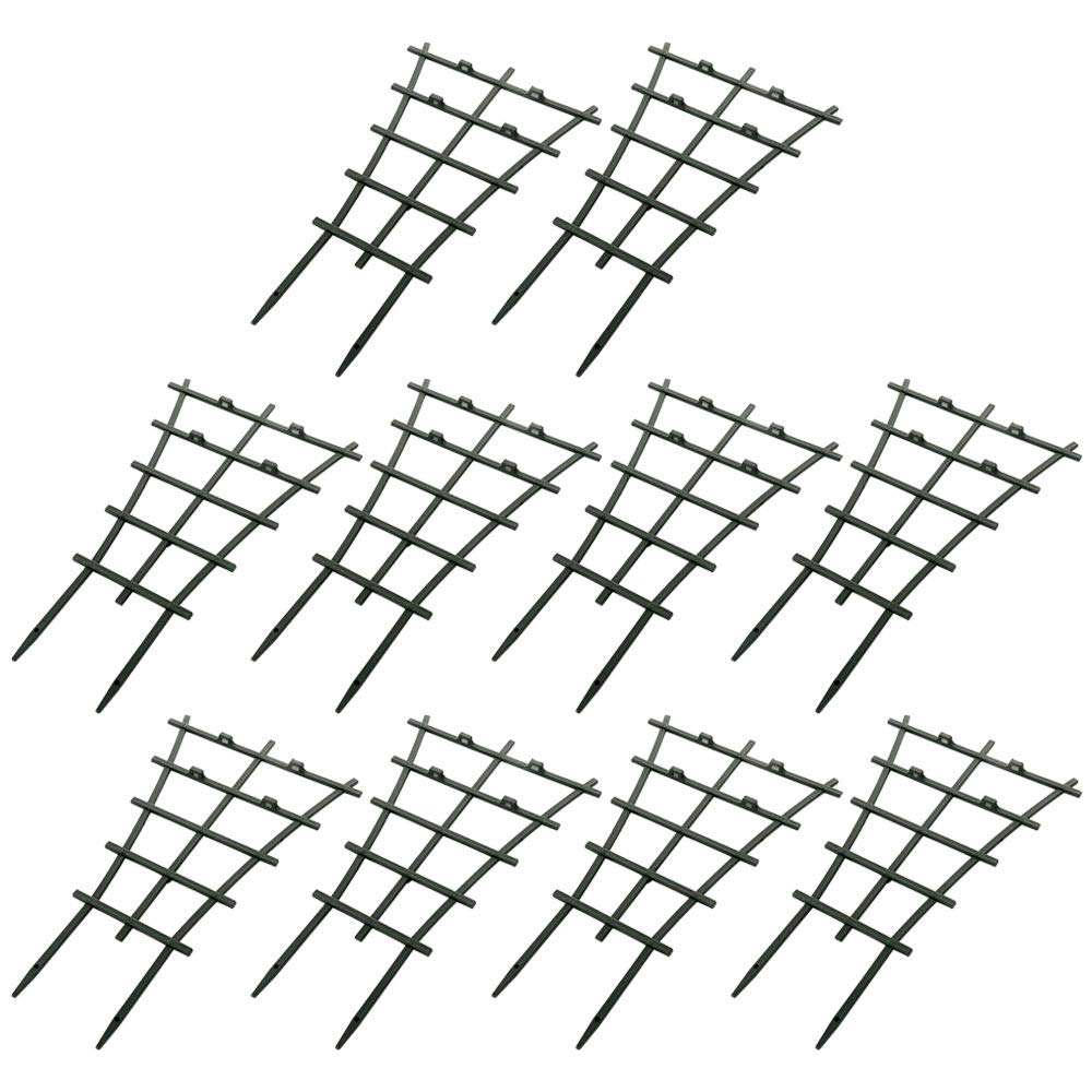 LouisaYork DIY Garden Plant Support,10Pcs Plastic Plant Trellis,Superimposed,Potted Plant Growing Support for Mini Climbing Plant Pot Support Leaf Trellis