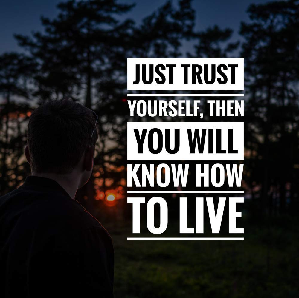 Buy 5 Ace Just Trust Yourself Motivational Quotes Inspirational Quotes Gym Poster Wall Sticker Paper Poster Size 12x18 Inch Multicolor Online At Low Prices In India Amazon In