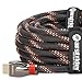Farstrider 4K HDMI Cable/HDMI Cord 12ft - Ultra HD 4K Ready HDMI 2.0 (4K@60Hz 4:4:4) - High Speed 18Gbps - 26AWG Braided Cord-Ethernet/3D/HDR/ARC/CEC/HDCP 2.2/CL3