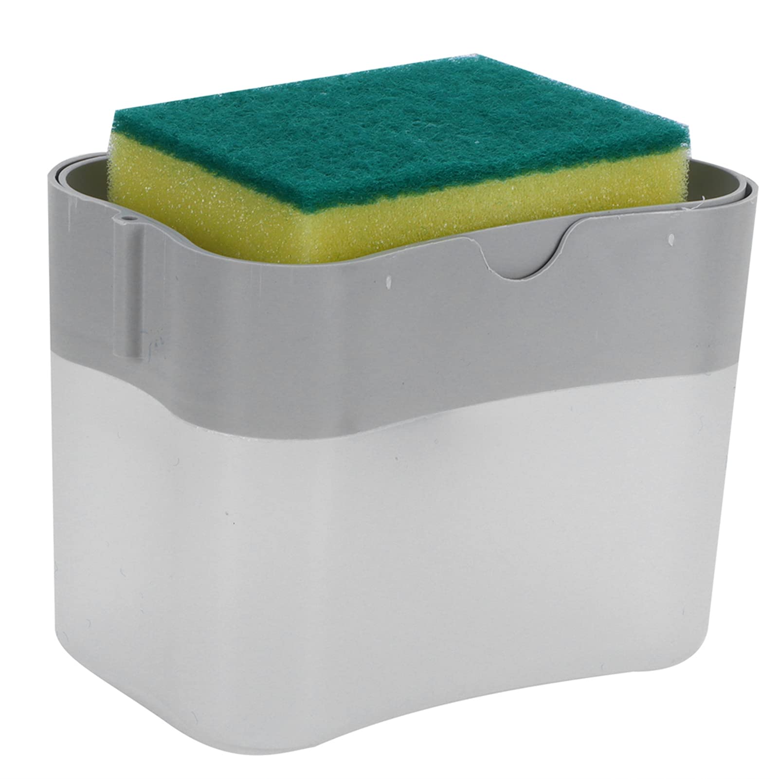 Soap Pump Dispenser, Press Type Soap Box Household Detergent Press Dispenser Kitchen Hotel Cleaning Washing Dishes Scrubbing(Grey)