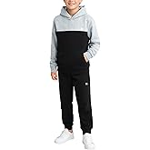 RBX Boys Sweatsuit - 2 Piece Performance Pullover Fleece Hoodie Sweatshirt and Boys Jogger Pants Set (Sizes 4-12)