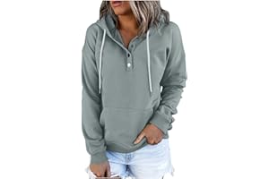 SMIDOW Dressy Casual Hoodies For Women Long Sleeve Pullover Tops Drawstring Hooded Sweatshirts Fall Fashion Outfits 2023