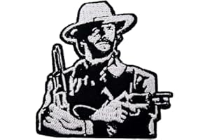 ROCKAPATCH Dirty Hairy Western Country Eastwood Outlaw Embroidered Iron On Patch