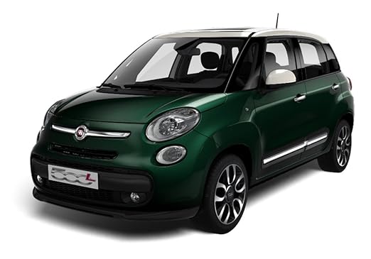 title=Fiat 500L Lounge 1.6 Mjt 120 CV, Verde con tetto bianco- Welcome Kit