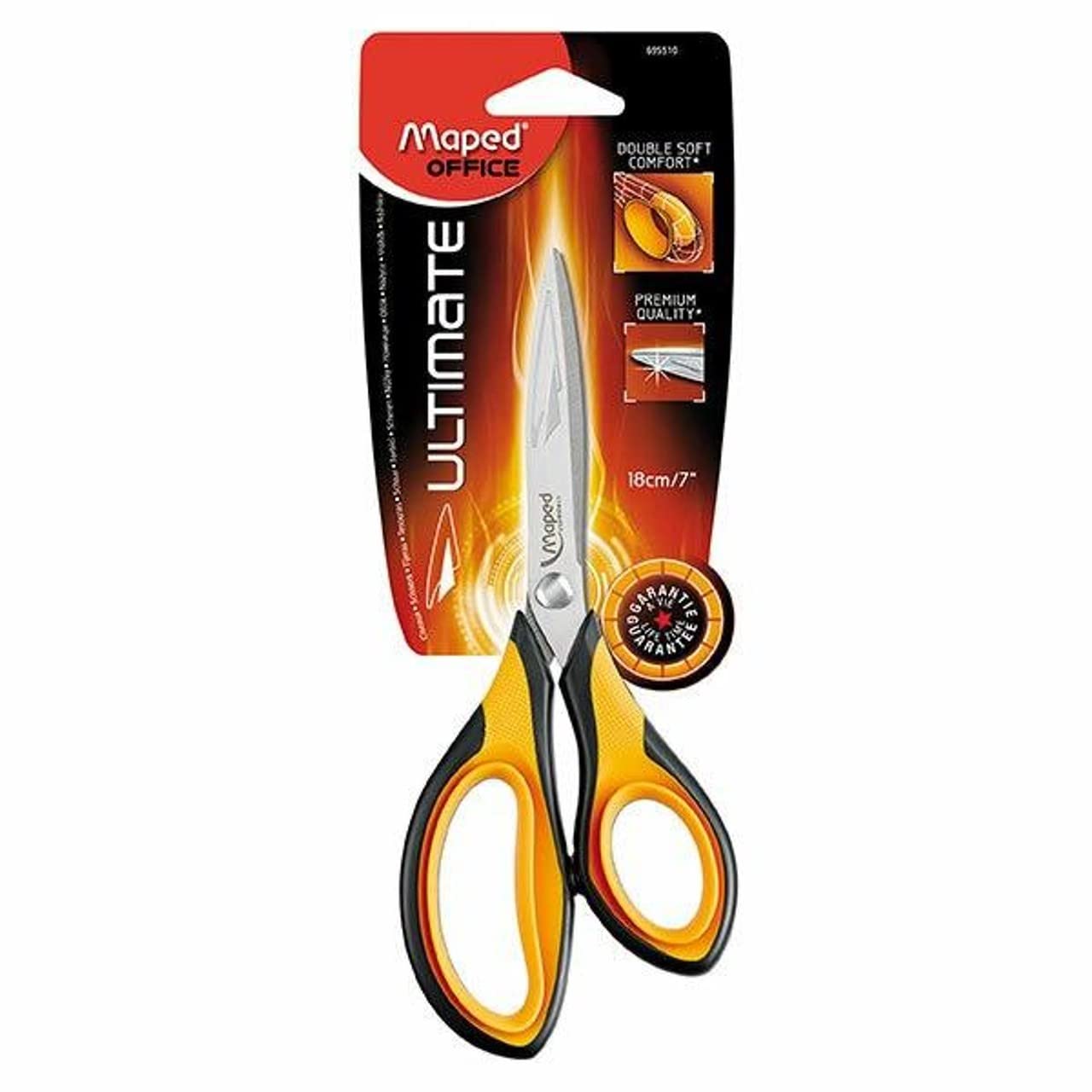 Maped Office Ultimate Asymmetrical Scissors 18cm