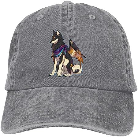 OVENHat Wolf With Wings Mens Classic Cotton Badminton Hat Adjustable Cap For Man