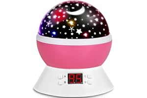 Star Projector Night Lights for Kids, ANTEQI Kids night Light With Timer Rotation for Ceiling for Adult Teen Girls Room Decor