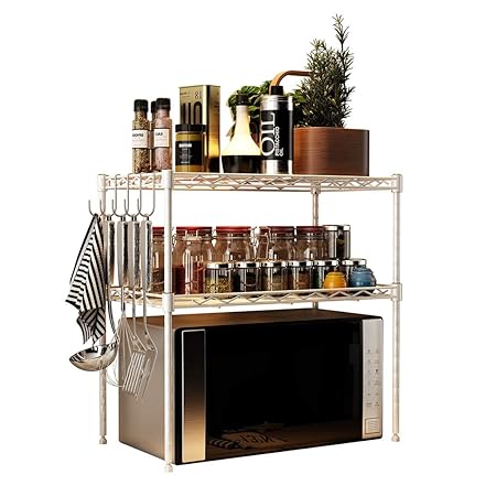 YJWOZ Estante De Metal De 2 Capas For Horno De Microondas ...