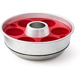 Omnia Silicone Muffin Tray, Muffin Ring, Foldable 6-Cup Collapsible Baking Mold for Muffins &amp; Cupcakes, Includes 4 Recipe