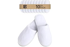 QatmMkt 10PCS Unisex Guest Disposable Slippers, SPA Cotton Slipper, Hotel Bath Slippers Disposable, Travel Bulk Guest House Slipper for Shoeless Home, Travel, Hotel or Commercial