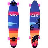 Playshion 39" Drop Through &amp; 42" Cruiser Longboard, for Beginners &amp; Commuting