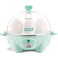 Dash Rapid Egg Cooker: 6 Egg Capacity Electric Egg Cooker for Hard Boiled Eggs, Poached Eggs, Scrambled Eggs, or Omelets…