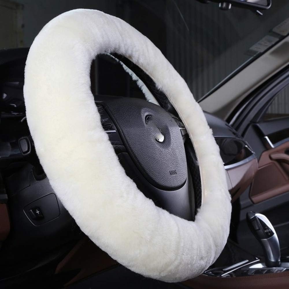 Amazon Gmzfxp 車の滑り止め暖かいステアリングホイールカバー車のインテリアアクセサリー ほとんどの車38 Cm ハンドルカバー 車 バイク