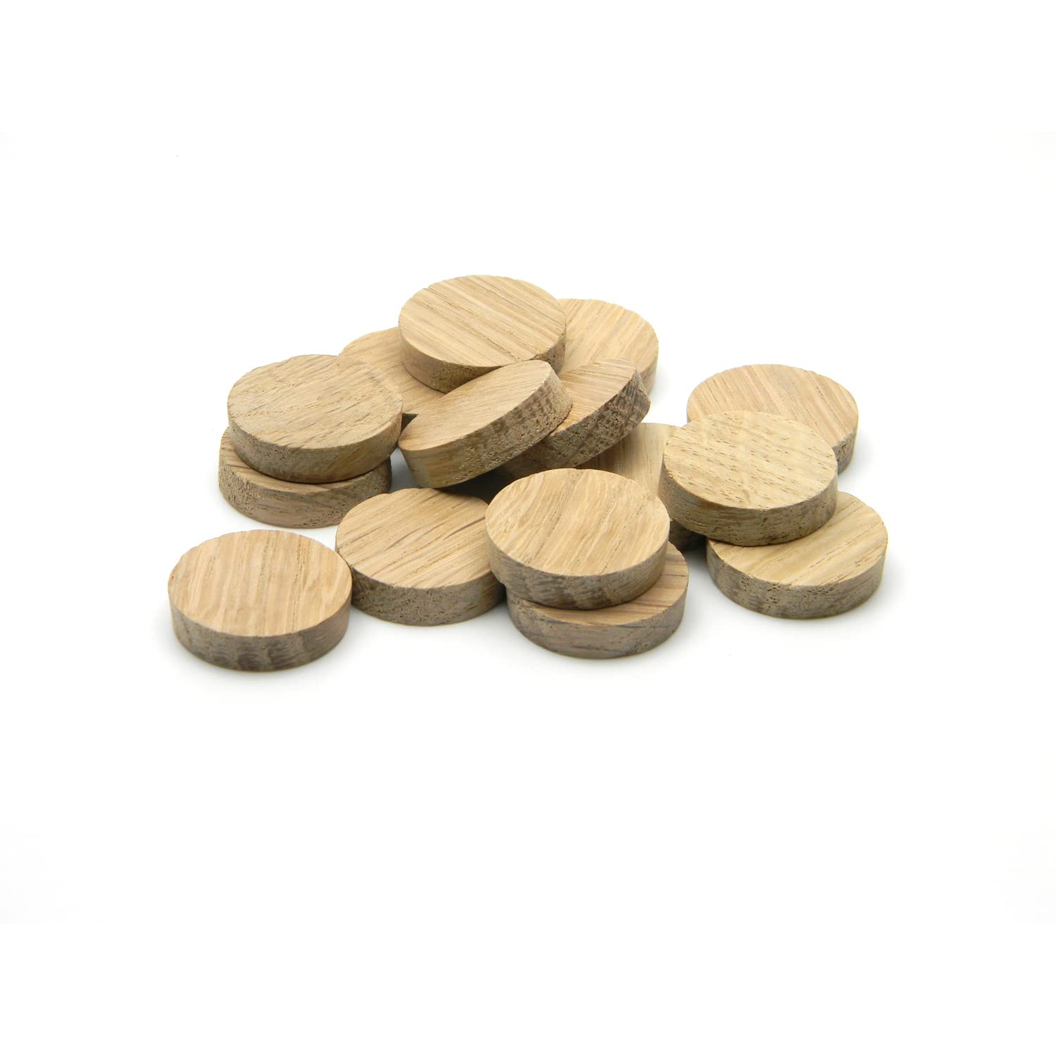 25mm - 1" Oak Flat Head Cross Grain Plug - Pack of 50