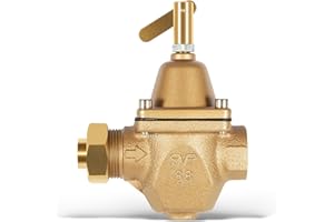 ZEZHIMI Replacement for Watts S1156F Brass & Tubular Water Pressure Regulator 1156F Series, 1/2" Boiler Pressure Relief Valve S1156F
