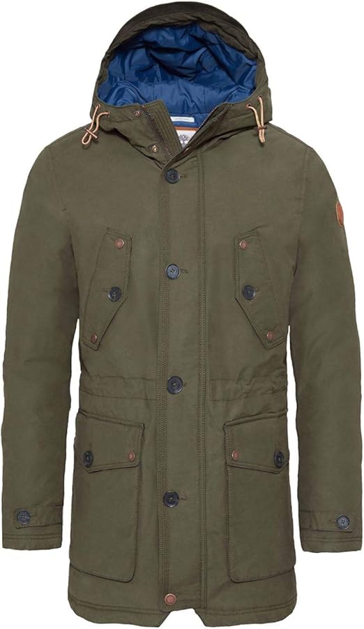 Timberland Mens Fort Hill Winter Parka Coat Green Amazon.co.uk Clothing
