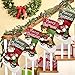 LYLYFAN Christmas Stocking 18'' Big Xmas Stockings Set of 2 Christmas Reindeer Xmas Cuff Stockings for Christmas Decoration