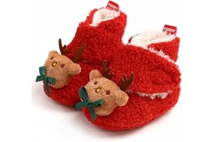QWZban Baby Booties Infant Newborn Boys Girls Slippers Warm Crib Sock Shoes Indoor First Walkers Prewalker