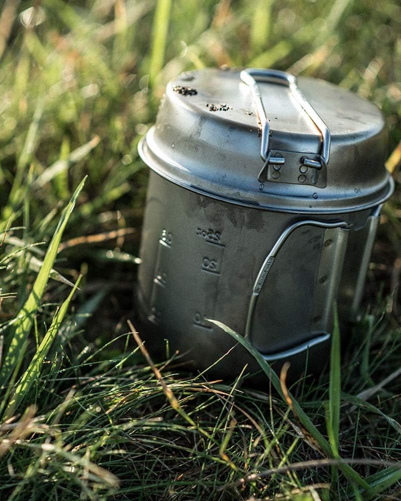 Snow Peak Trek 1400, SCS-009T, Japanese Titanium Cookware Set Pot