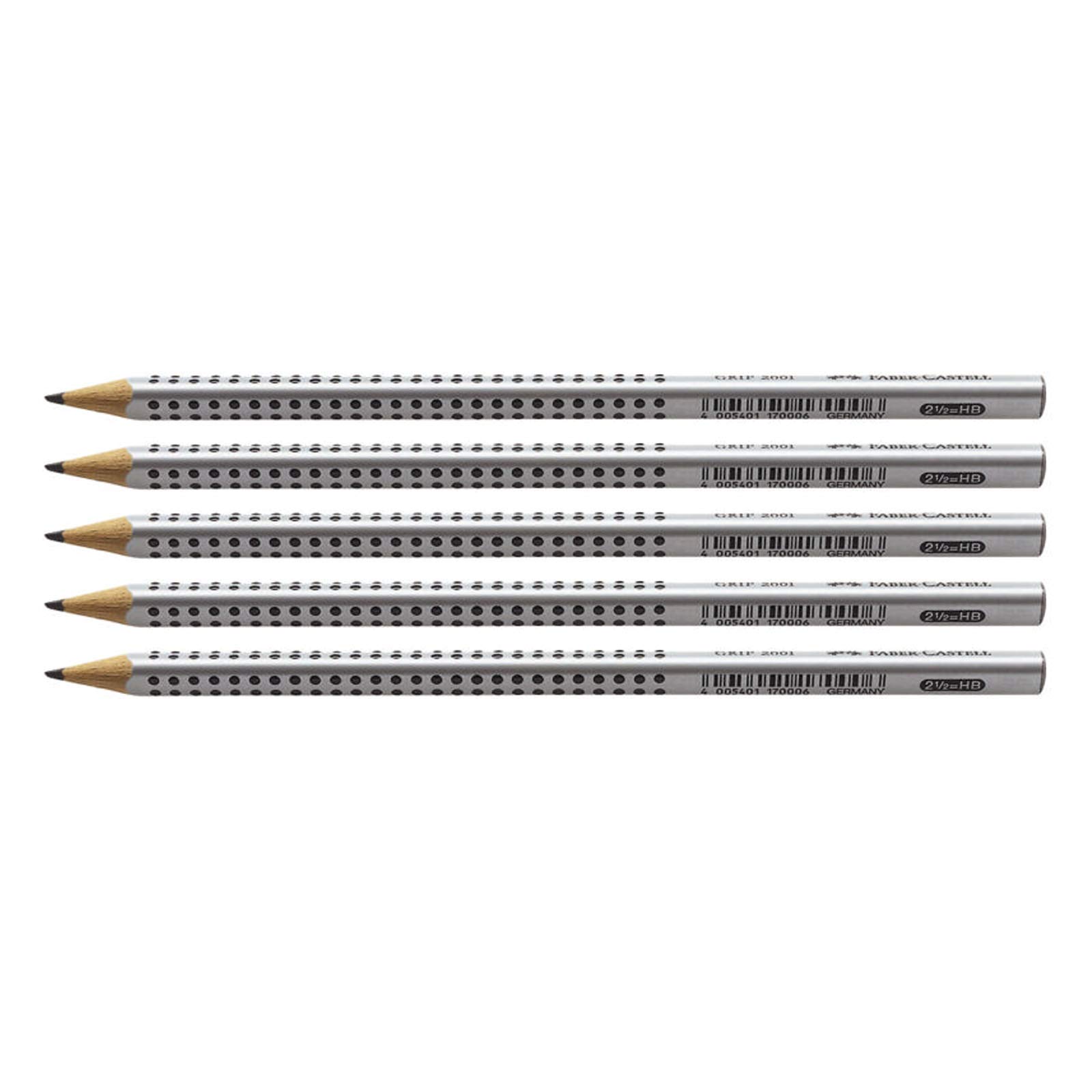 Faber-Castell Grip 2001 Pencil (HB | Pack of 5)