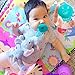Soothie Pacifier, UDS Pacifier Clip with Detachable Soft Stuffed Animal as Pacifier Holder for Baby (Elephant)