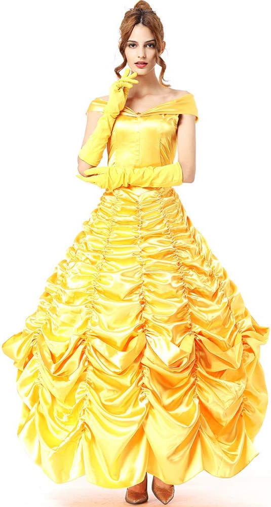 yellow masquerade dress