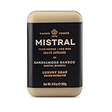 Mistral Bar Soap Organic, Sandalwood Bamboo, Large