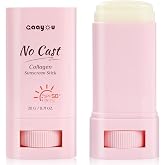 No Cast Sunscreen Stick SPF PA50++++ Collagen Sunscreen Korean Sunscreen Stick Soothing Moisture Matte Sun Stick for Face &amp; Body Non Sticky, No White Cast