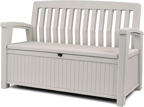 Amazon.com: Keter 60 Gallon Storage Bench and Tool Box Organizer for