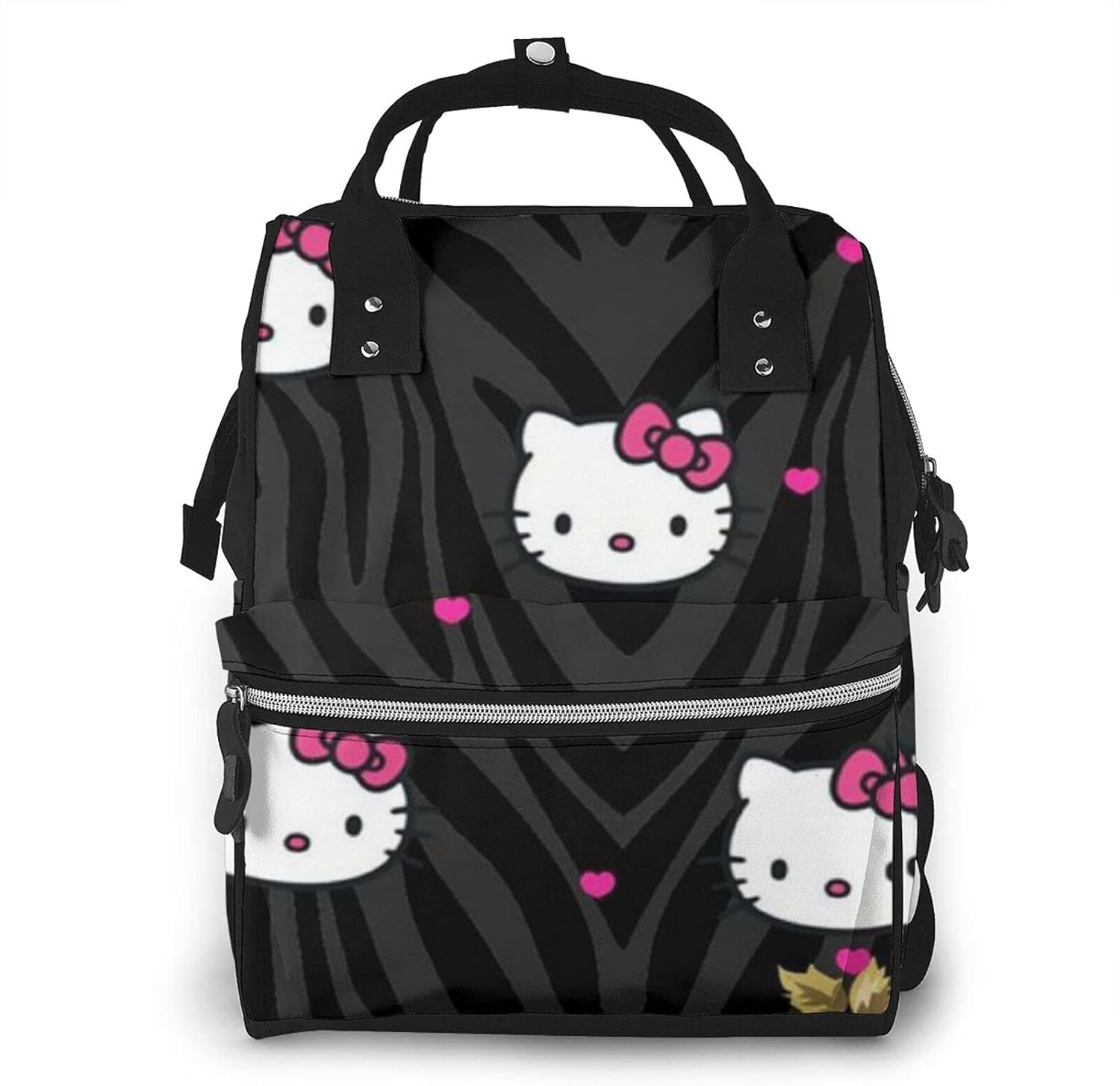 Baby Diaper Bag,Hello Kitty Black Design Waterproof Travel Baby Care