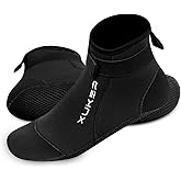 XUKER Water Socks Neoprene Socks, 3mm Glue Blind Stitch Sand Beach Volleyball Wetsuit Socks Water Booties for Diving