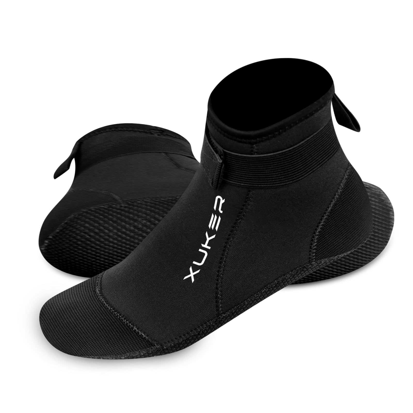 Photo 1 of XUKER Water Socks Neoprene Socks, 3mm Glue Blind Stitch Sand Beach Volleyball Wetsuit Socks Water Booties for Diving