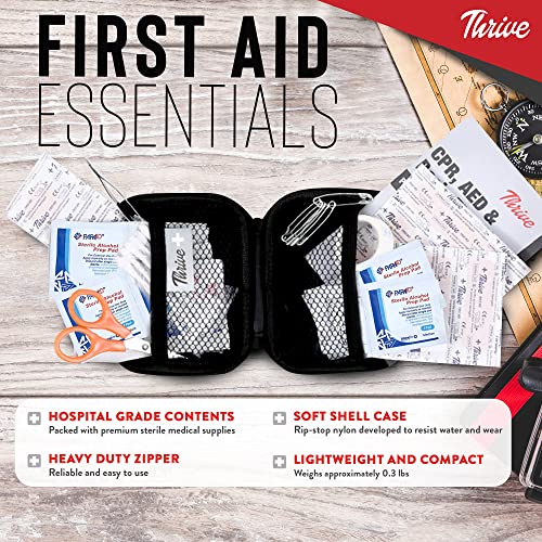 Thrive Travel Essentials Mini First Aid Kit 66 FSA HSA Approved
