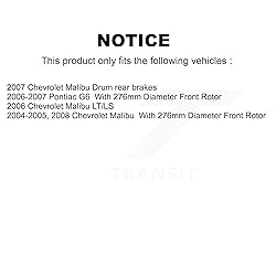 CMX Front Disc Brake Rotors Pair Replacement For