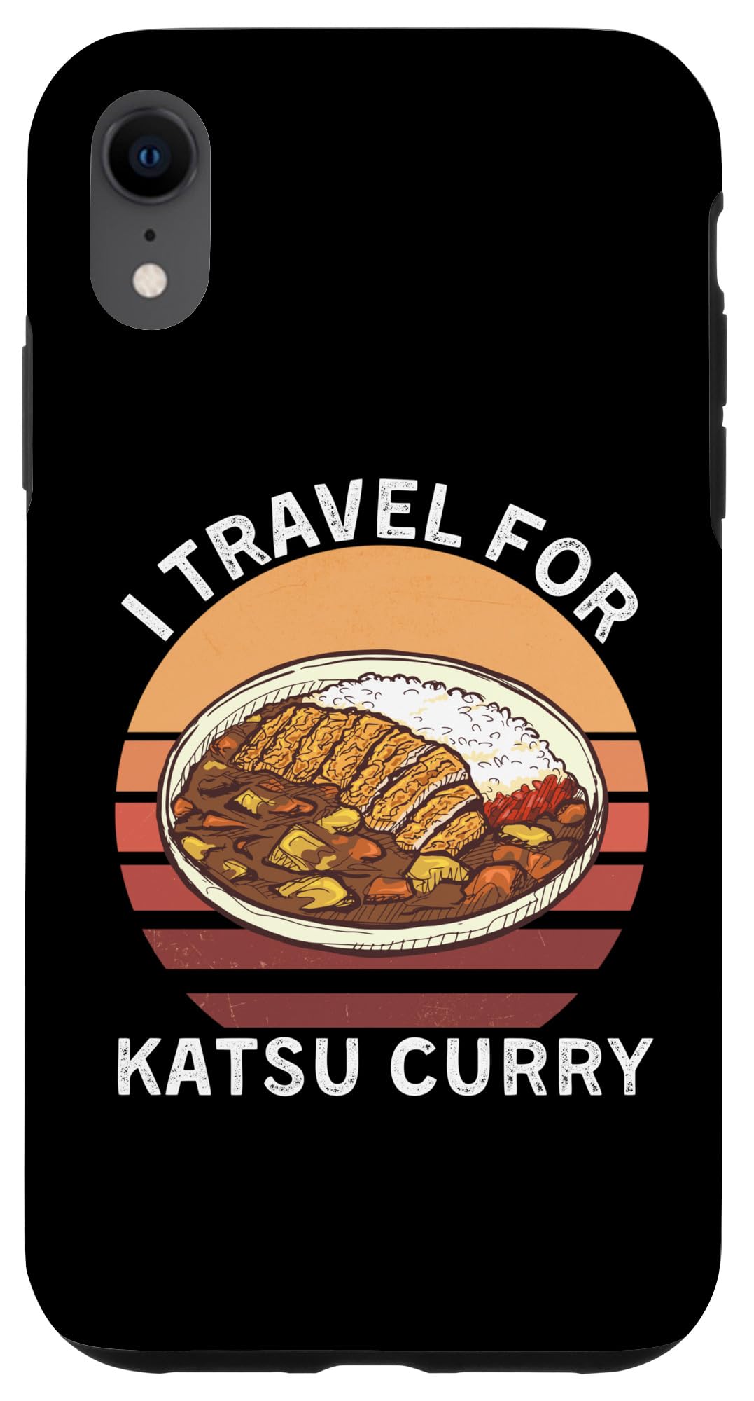 iPhone XR Retro I Travel For Katsu Curry Vintage Katsu Curry Lover Case