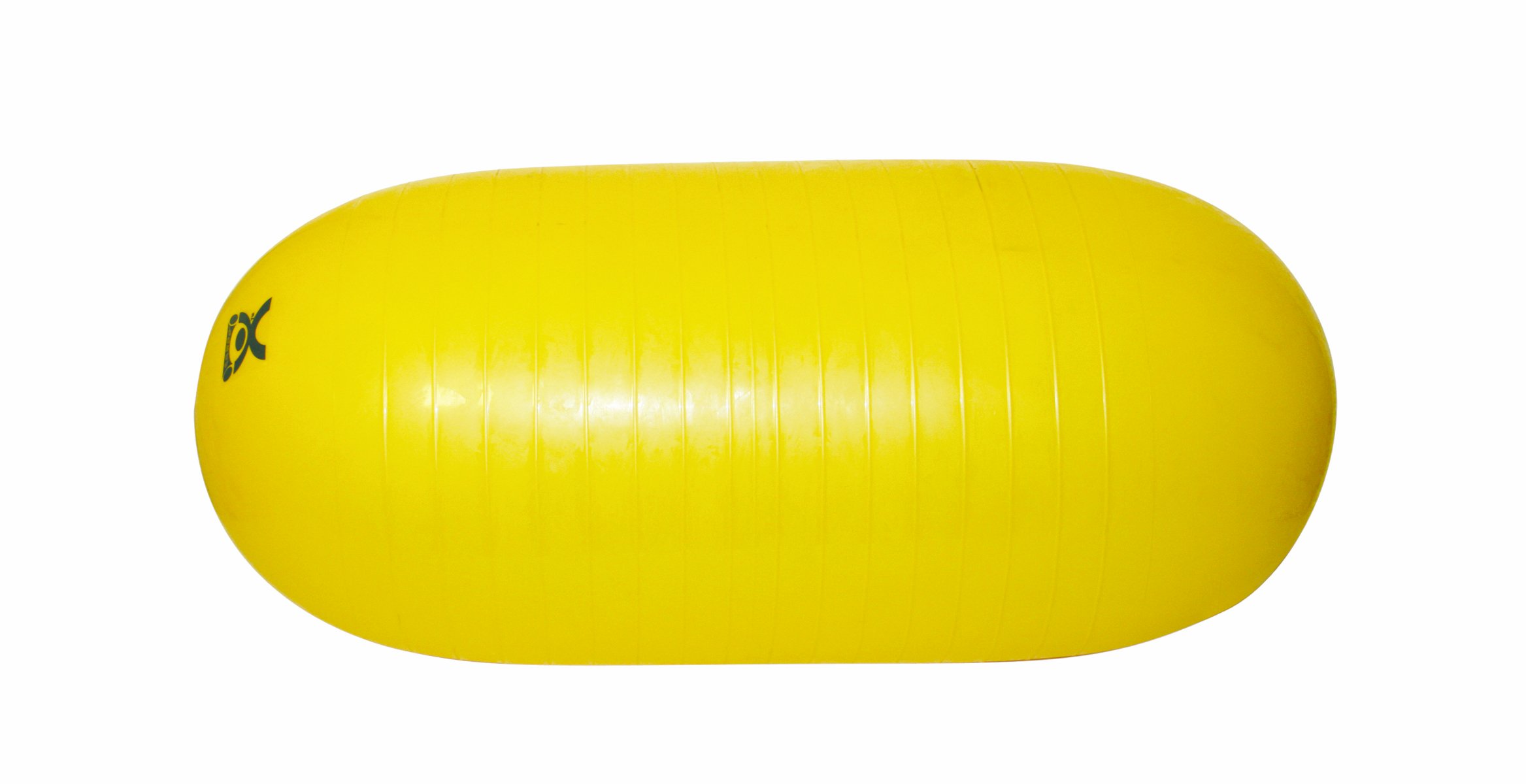 CanDo Exercise roll / motoric ball / pill-shaped fitness ball - CanDo Pill Ball - yellow, 40 cm x 90 cm