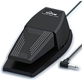 Universal Sustain Pedal for Digital Pianos &ndash; Extra-Wide Ergonomic Design with Anti-Slip Silicone Pads, Tilted Comfort Surface &amp; Polarity Switch (Applicable to All brands on the market)