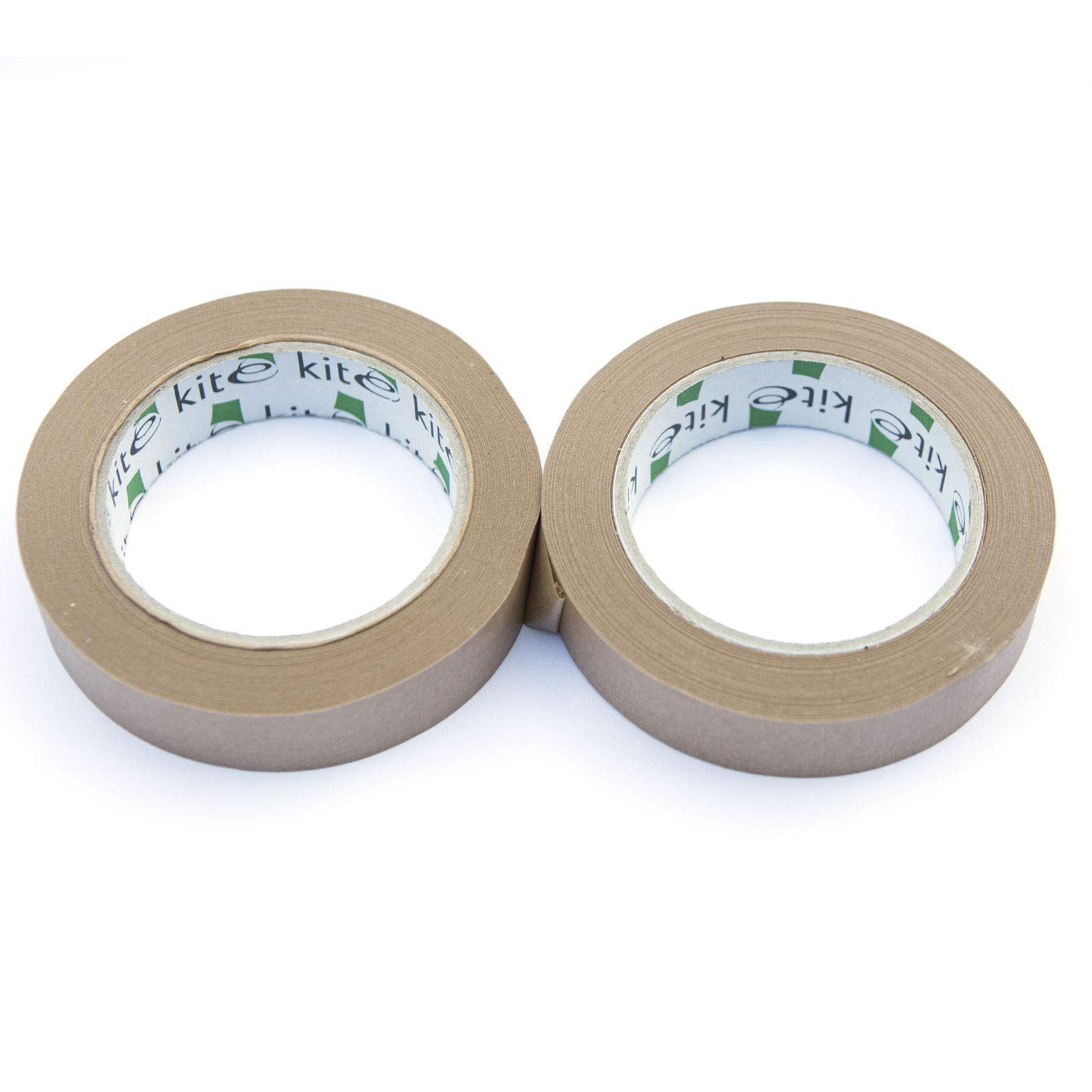 2X 25mm x 50m Framer's Tape, Brown Masking Tape, Self-Adhesive Kraft Paper Material, Ideal for Picture framing Masking