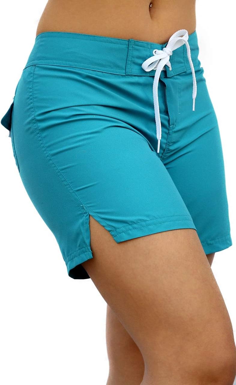 Adoretex Women's Quick Dry Swim Shorts Beach Board Shorts Swimsuit
