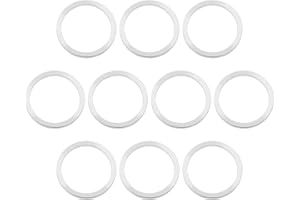 ECSiNG 10PCS Bicycle Chainring Bolt Spacers Washer Aluminum Alloy Double Ring to Single Gasket for Bike Headset Chainwheel Ch