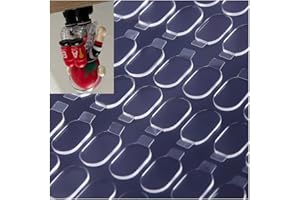 KOCYMIN Clear Glue Dots Removable Sticky Tack, Waterproof Poster Putty Double Sided Dots for Party Decoration Picture (100, 0.31'' * 0.51'' Oval)