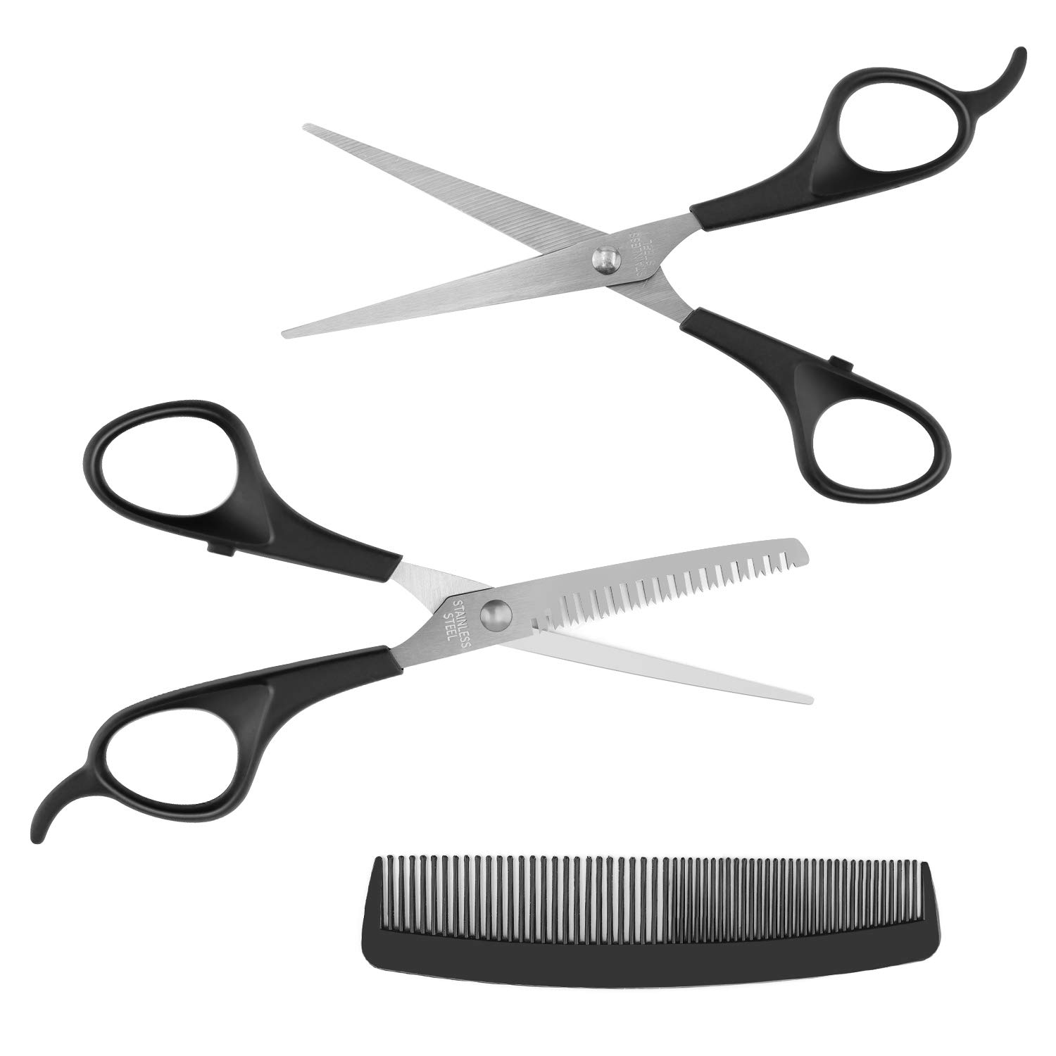 Hair Scissors Set, Imponigic Hairdresser Scissors Set Pet Shearing Scissors, Barbers or Home Use - Stainless Steel : Beauty